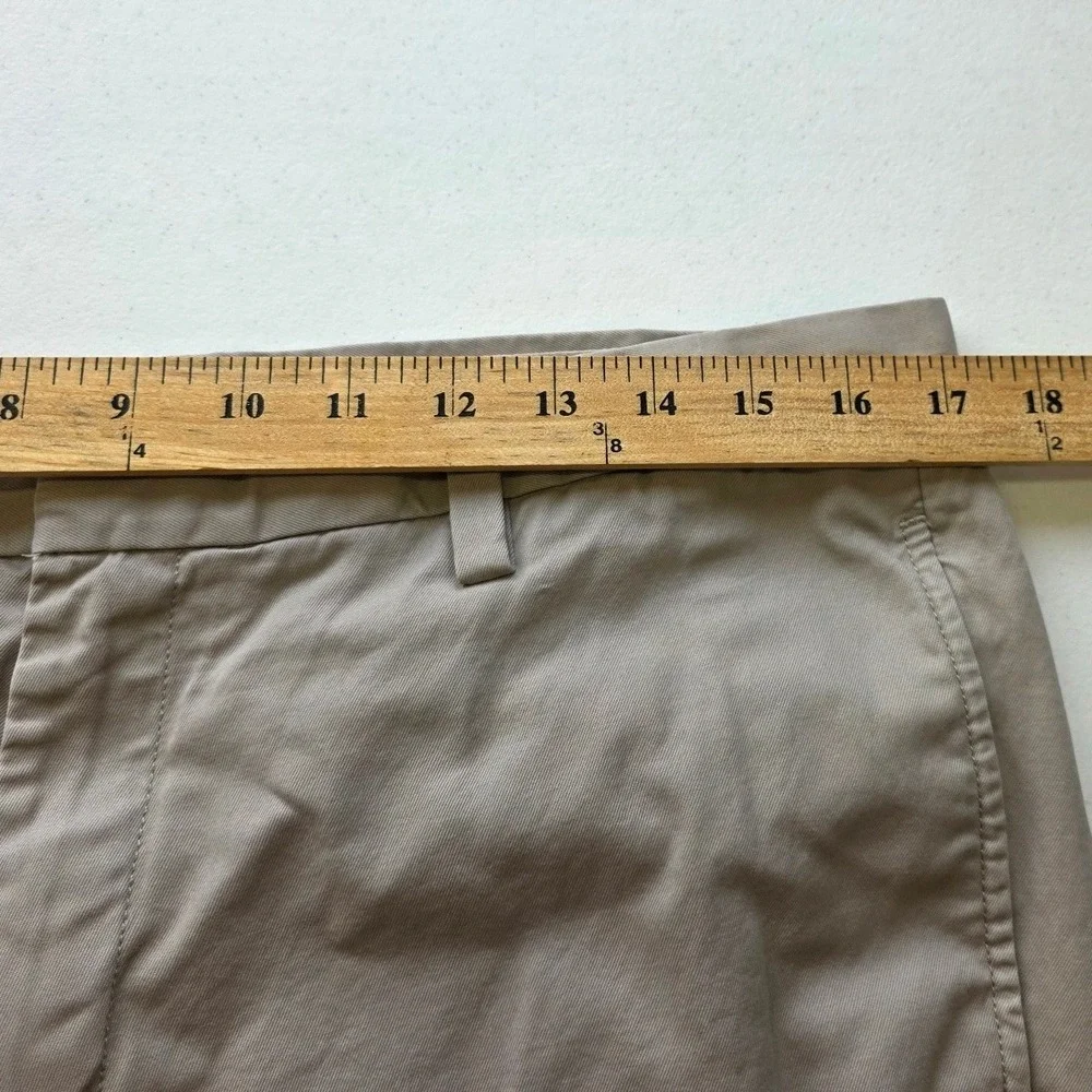 Banana Republic Gavin Chino Mens 34x32 Tan Khaki Straight Leg 100% Cotton Preppy